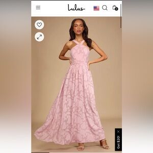 Lulus Mauve Pink Sleeveless Maxi Dress